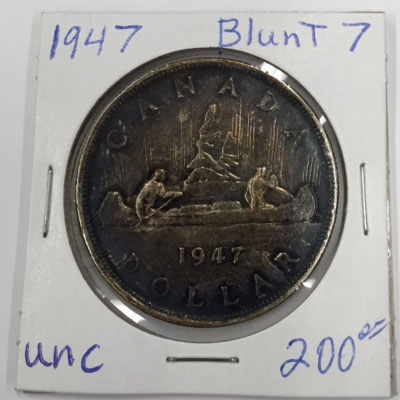 1947 Blunt 7 Dollar