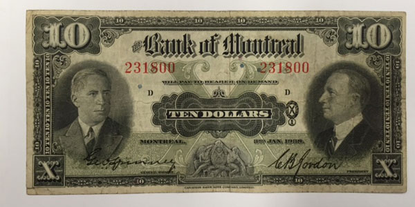 photo 13 1938 canada ten dollar bill