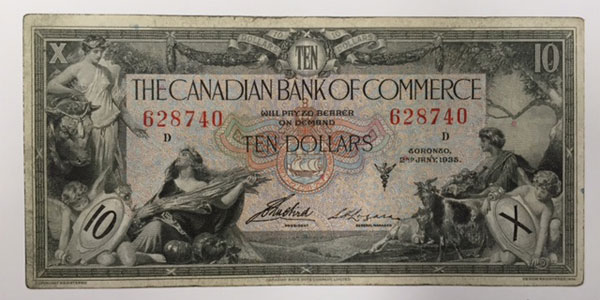 Photo 9 1935 canada ten dollar bill